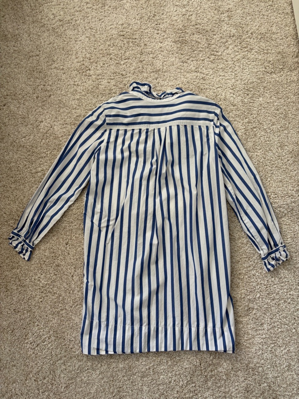 J.Crew Ruffle Button-Up Shirt Dress - Picture 2 of 3
